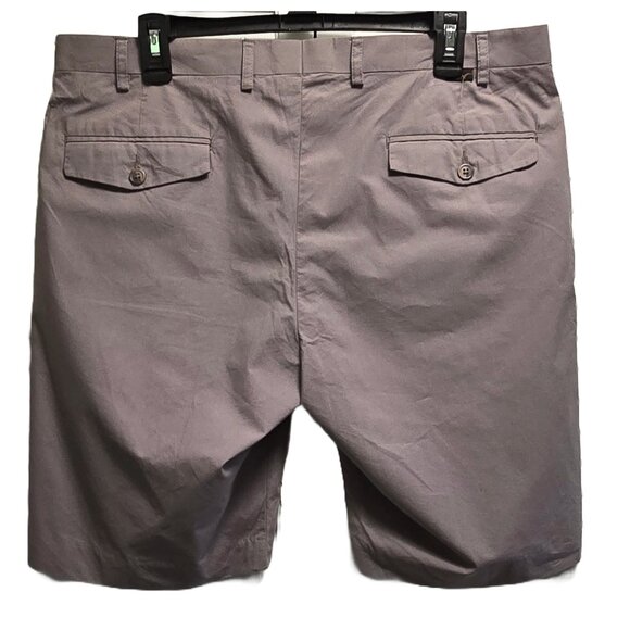 EUC MEN'S GREG NORMAN CHINO FLAT FRONT LIGHTWEIGHT COTTON GRAY GOLF SHORTS 36 - Picture 2 of 10